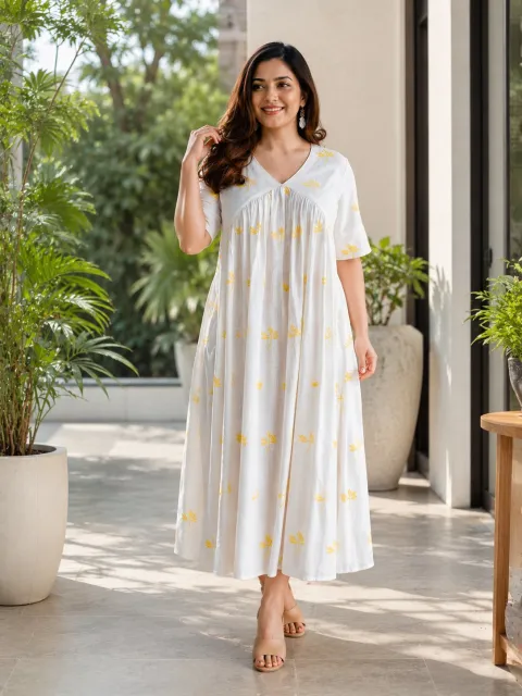 Flared Maxi Dress